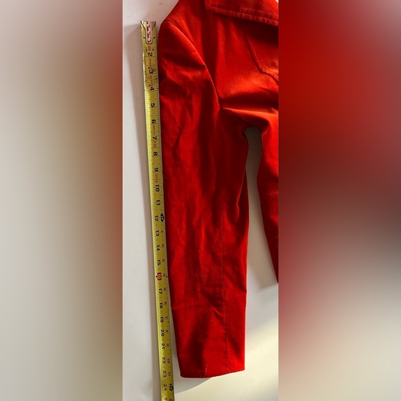 Women’s Talbots Blazer Burnt Orange Velvet Lined Jacket with Leather Buttons 6P - Picture 10 of 10